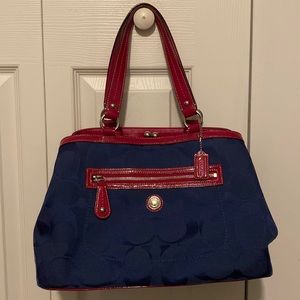 Coach Laura Kiss Lock Tote Bag